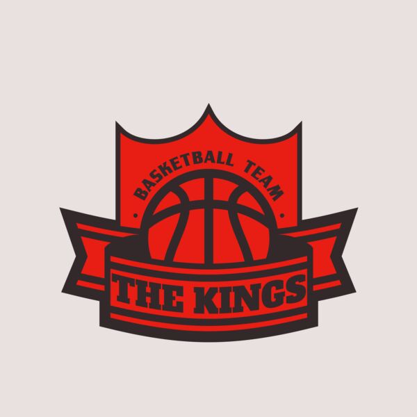 The Kings Basketball team Logo Template Thumbnail
