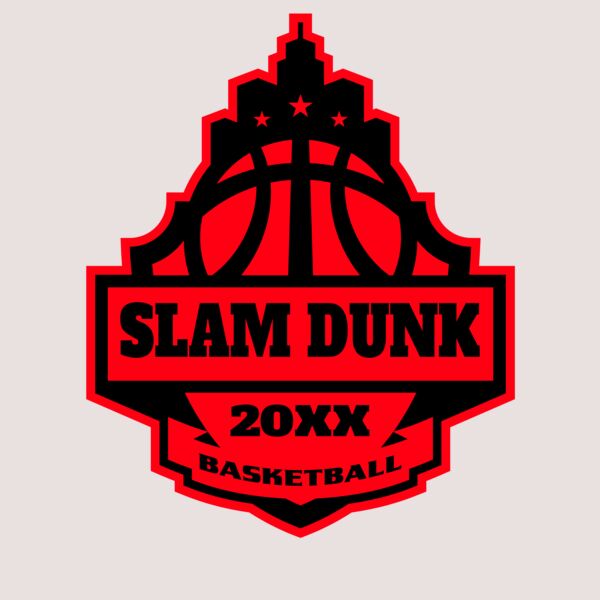 SLAM DUNK Basketball Logo Template Thumbnail