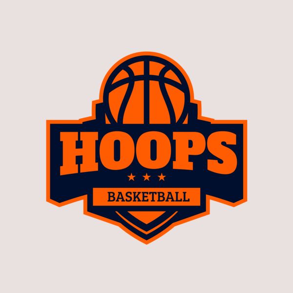 Hoops Basketball logo template 03 Thumbnail