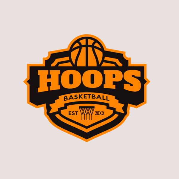 Hoops Basketball logo template 04 Thumbnail
