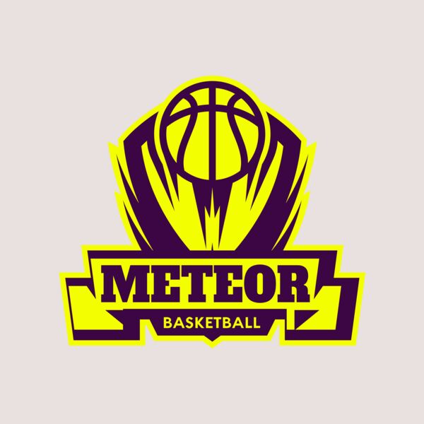 Meteor Basketball Logo Template Thumbnail