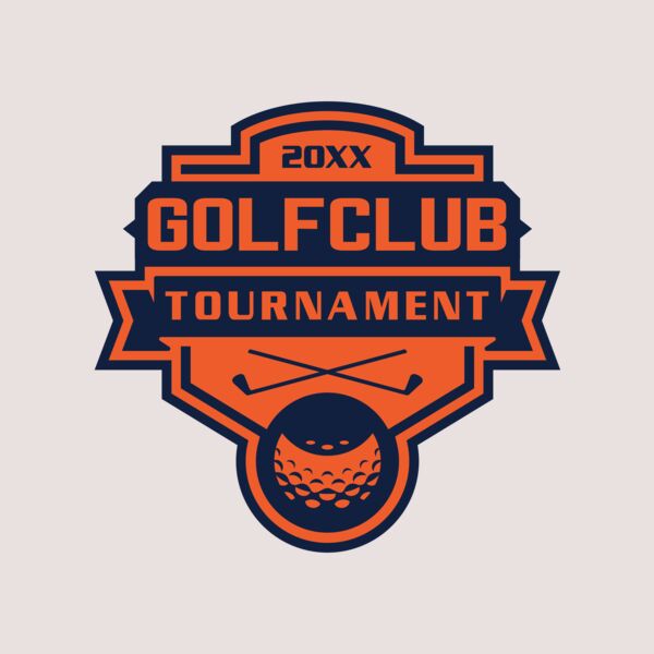 Golf club Tournament logo template 02 Thumbnail