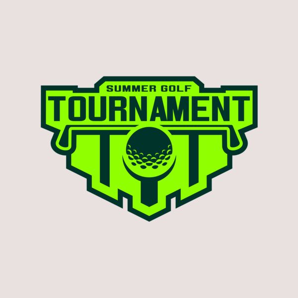 Tournament Summer golf logo template Thumbnail