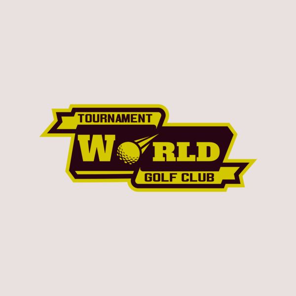 World Tournament Golf club logo template Thumbnail