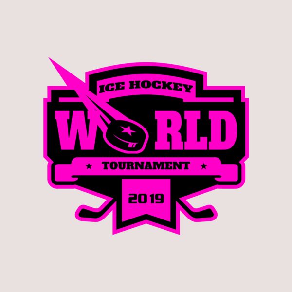 World Ice Hockey Tournament logo template Thumbnail