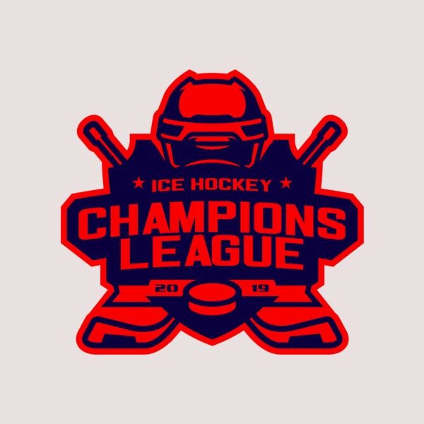 Champions League Ice Hockey logo template Thumbnail