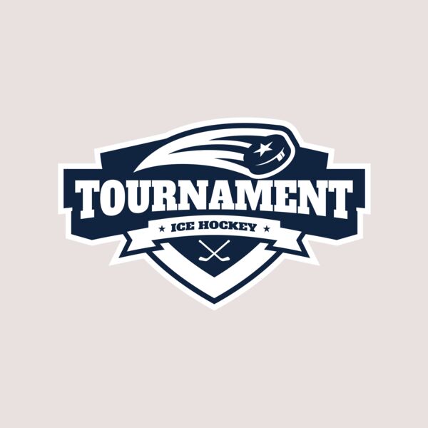 Tournament Ice Hockey logo template 02 Thumbnail