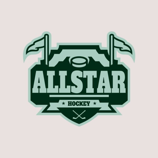 All Star Hockey Tournament logo template 02 Thumbnail