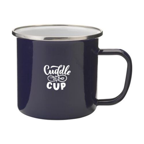 Retro Silver Emaille Mug Thumbnail