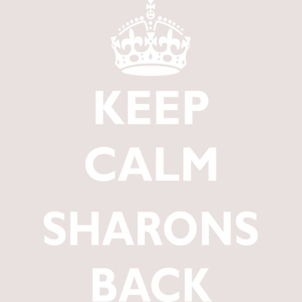 1016 KeepCalmSharonsBack White Thumbnail