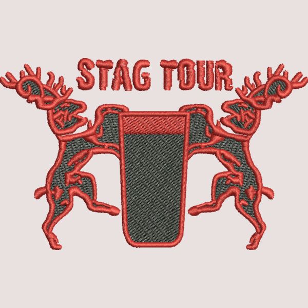 Stags & Beer Embroidery Thumbnail
