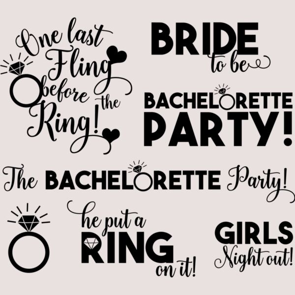 Bachelorette   all on one svg Thumbnail
