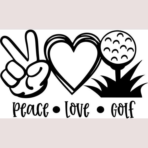 peace love golf Thumbnail